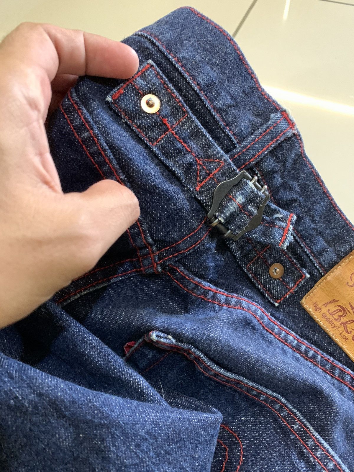 Indigo VTG INDIGO BLUE JAPANESE SELVEDGE JEANS Size US 32 / EU 48 - 9 Thumbnail