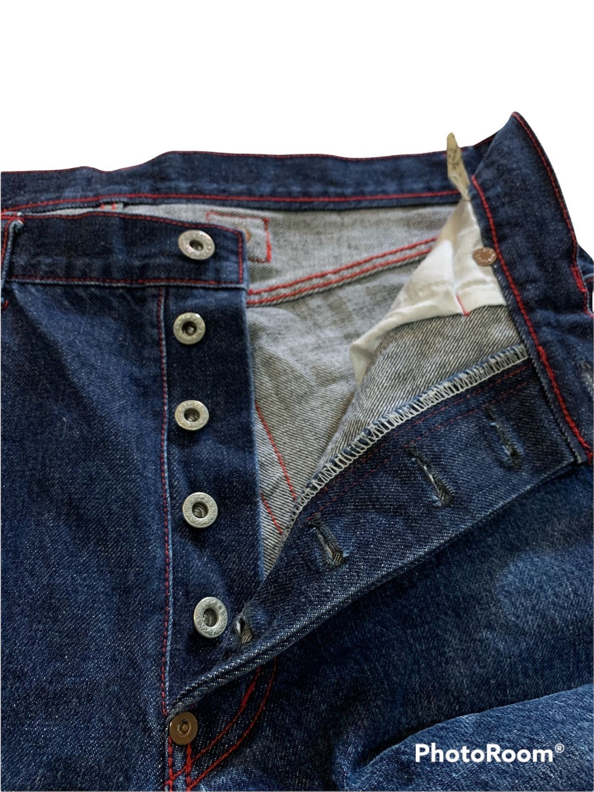 Indigo VTG INDIGO BLUE JAPANESE SELVEDGE JEANS Size US 32 / EU 48 - 4 Thumbnail