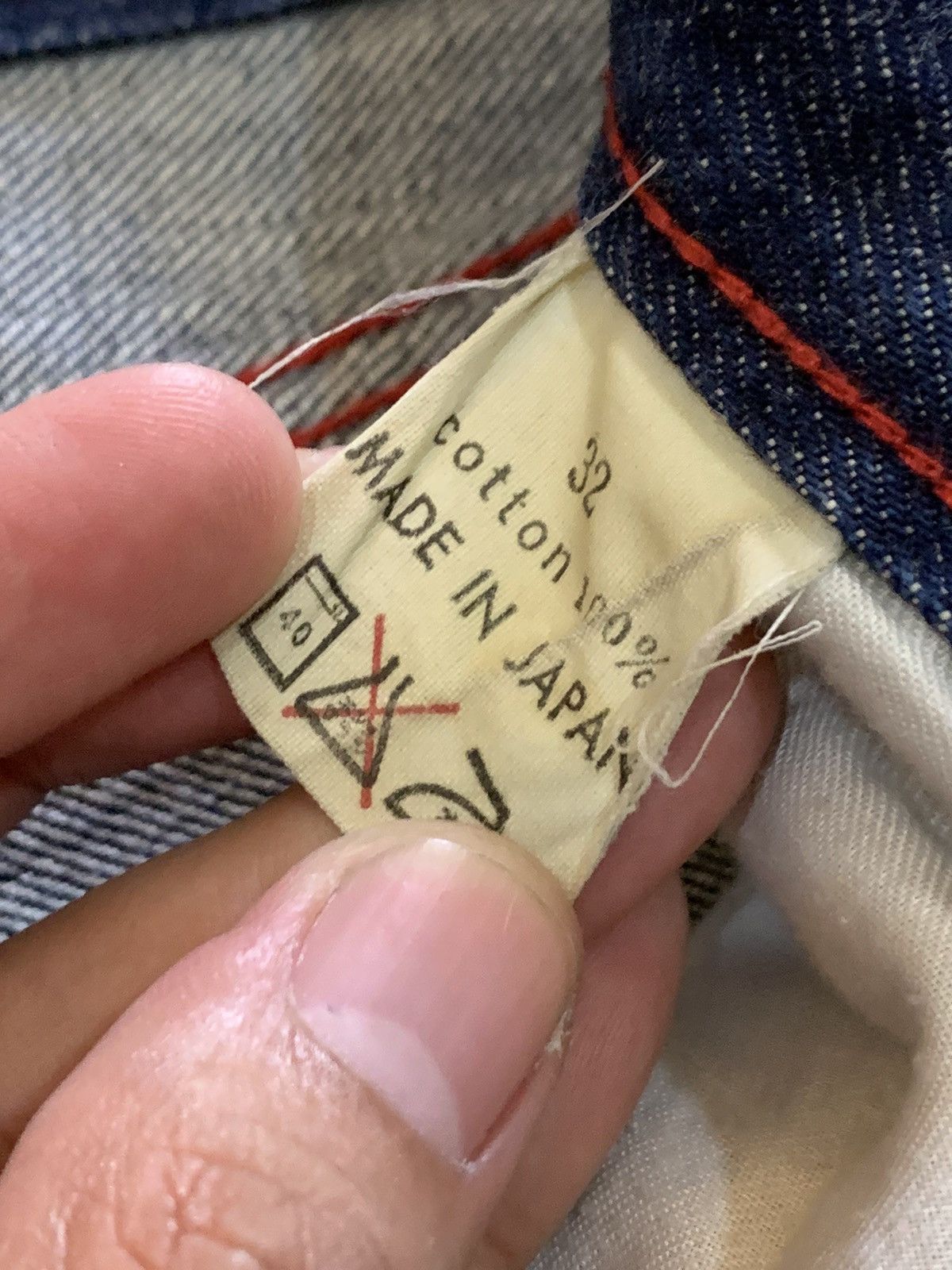 Indigo VTG INDIGO BLUE JAPANESE SELVEDGE JEANS Size US 32 / EU 48 - 6 Thumbnail