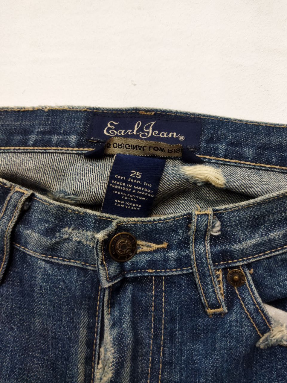 Earl Jeans Earl Jean Original Low Rise Distressed Jeans Size US 30 / EU 46 - 8 Thumbnail