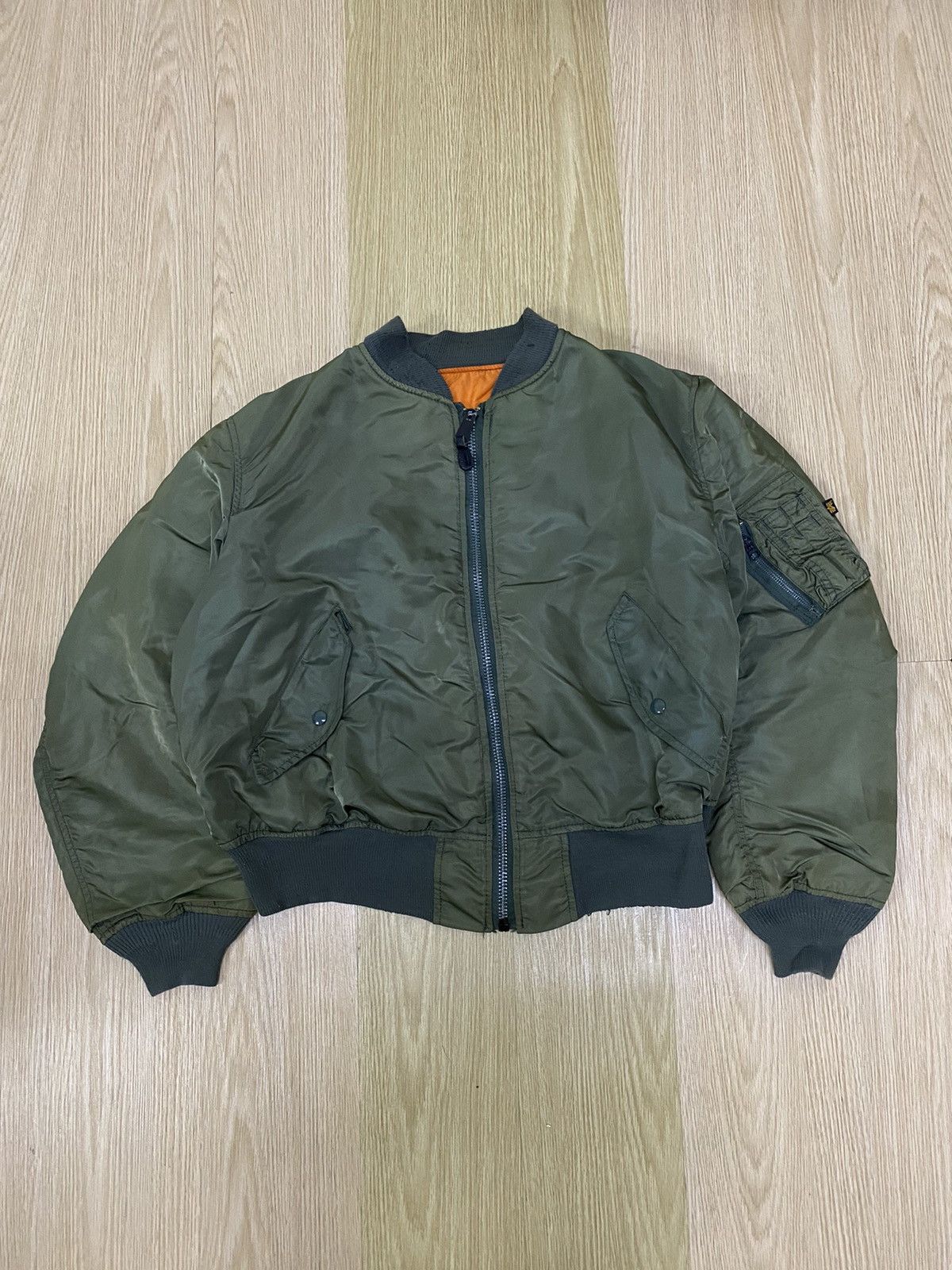 Alpha Industries Vintage Alpha Industries MA-1 bomber jacket Size US L / EU 52-54 / 3 - 1 Thumbnail