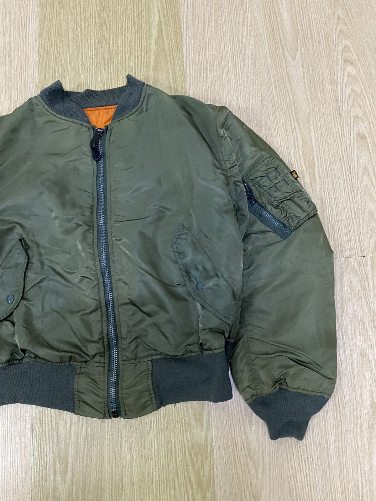 Alpha Industries Vintage Alpha Industries MA-1 bomber jacket Size US L / EU 52-54 / 3 - 2 Thumbnail