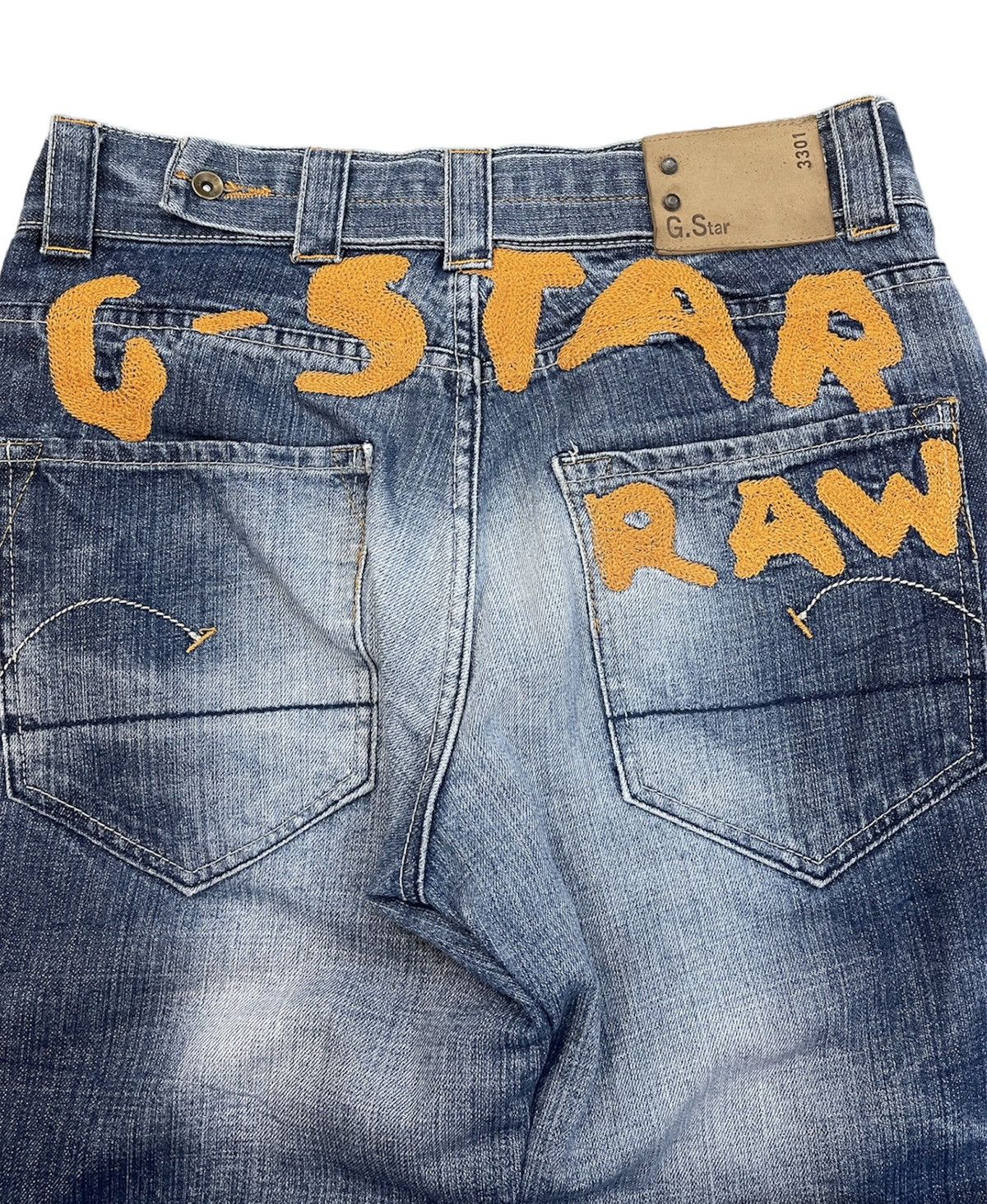 G-Star VINTAGE G-STAR RAW MADE IN ITALY RADAR LOW LOOSE SIZE 31X34 Size US 31 - 17 Thumbnail