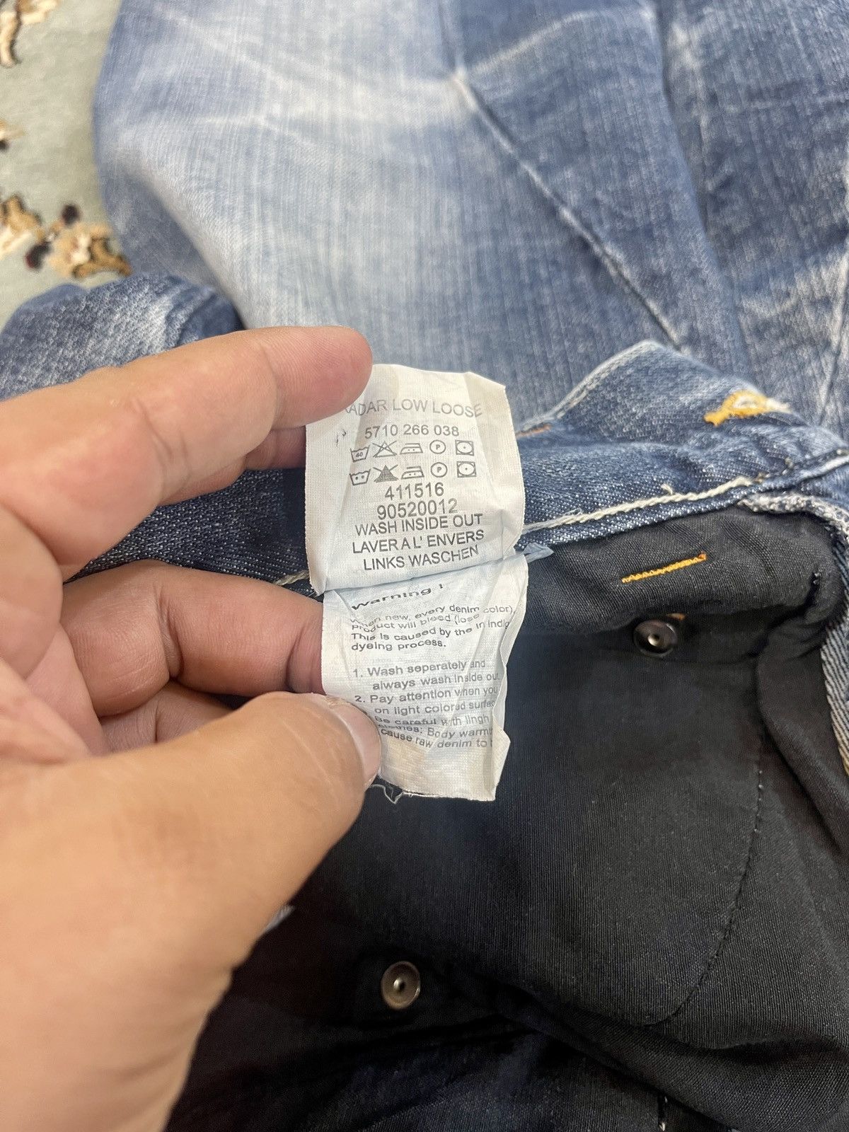 G-Star VINTAGE G-STAR RAW MADE IN ITALY RADAR LOW LOOSE SIZE 31X34 Size US 31 - 13 Thumbnail
