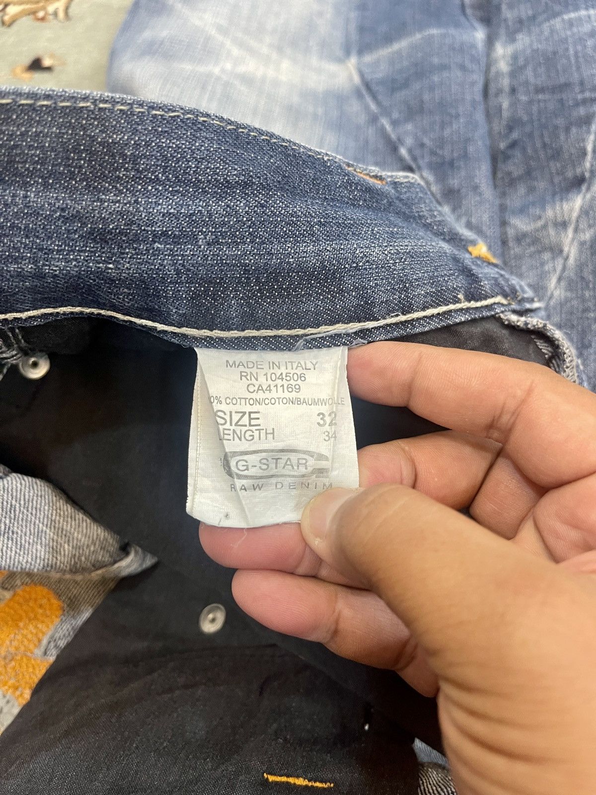 G-Star VINTAGE G-STAR RAW MADE IN ITALY RADAR LOW LOOSE SIZE 31X34 Size US 31 - 12 Thumbnail