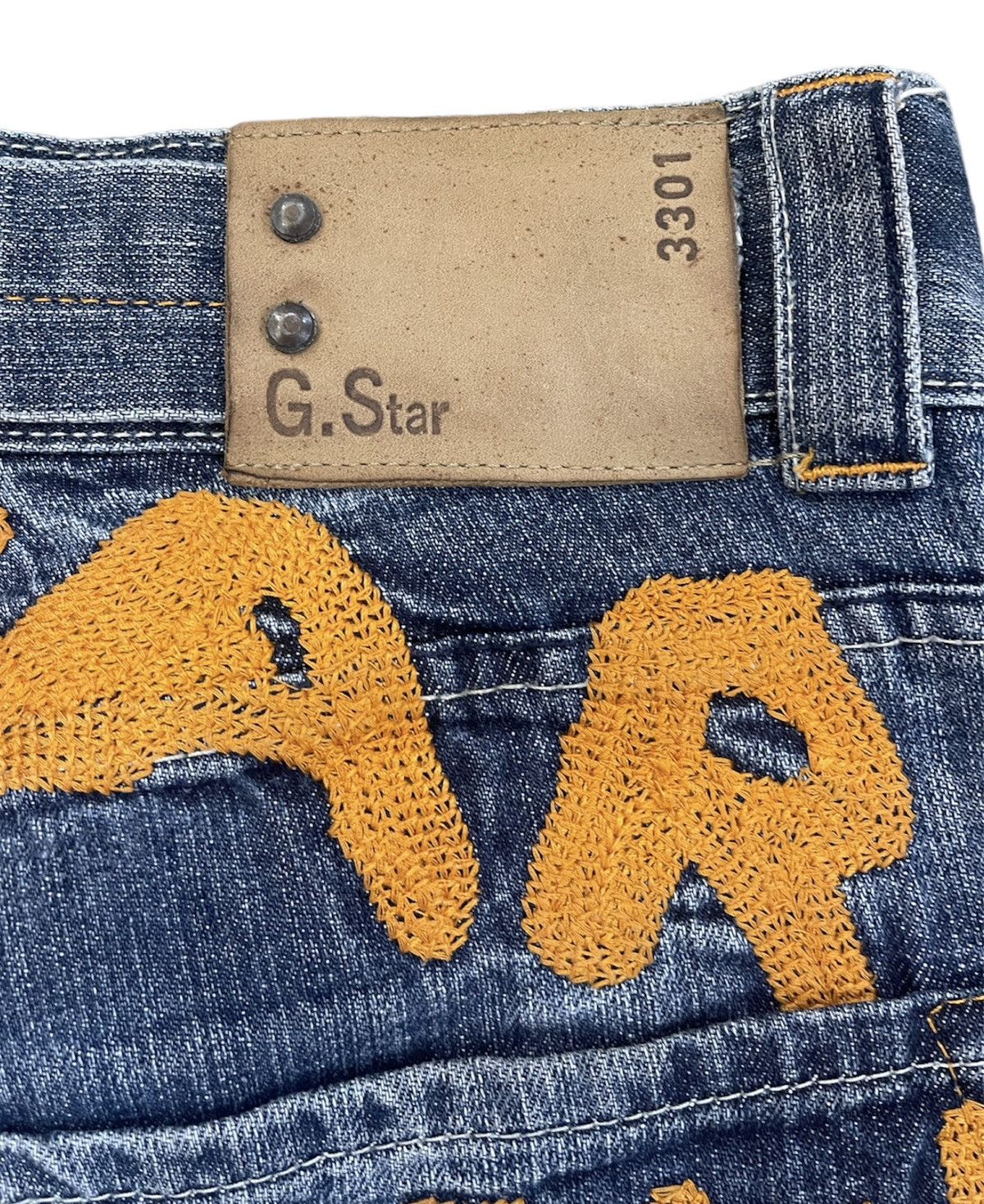 G-Star VINTAGE G-STAR RAW MADE IN ITALY RADAR LOW LOOSE SIZE 31X34 Size US 31 - 20 Thumbnail