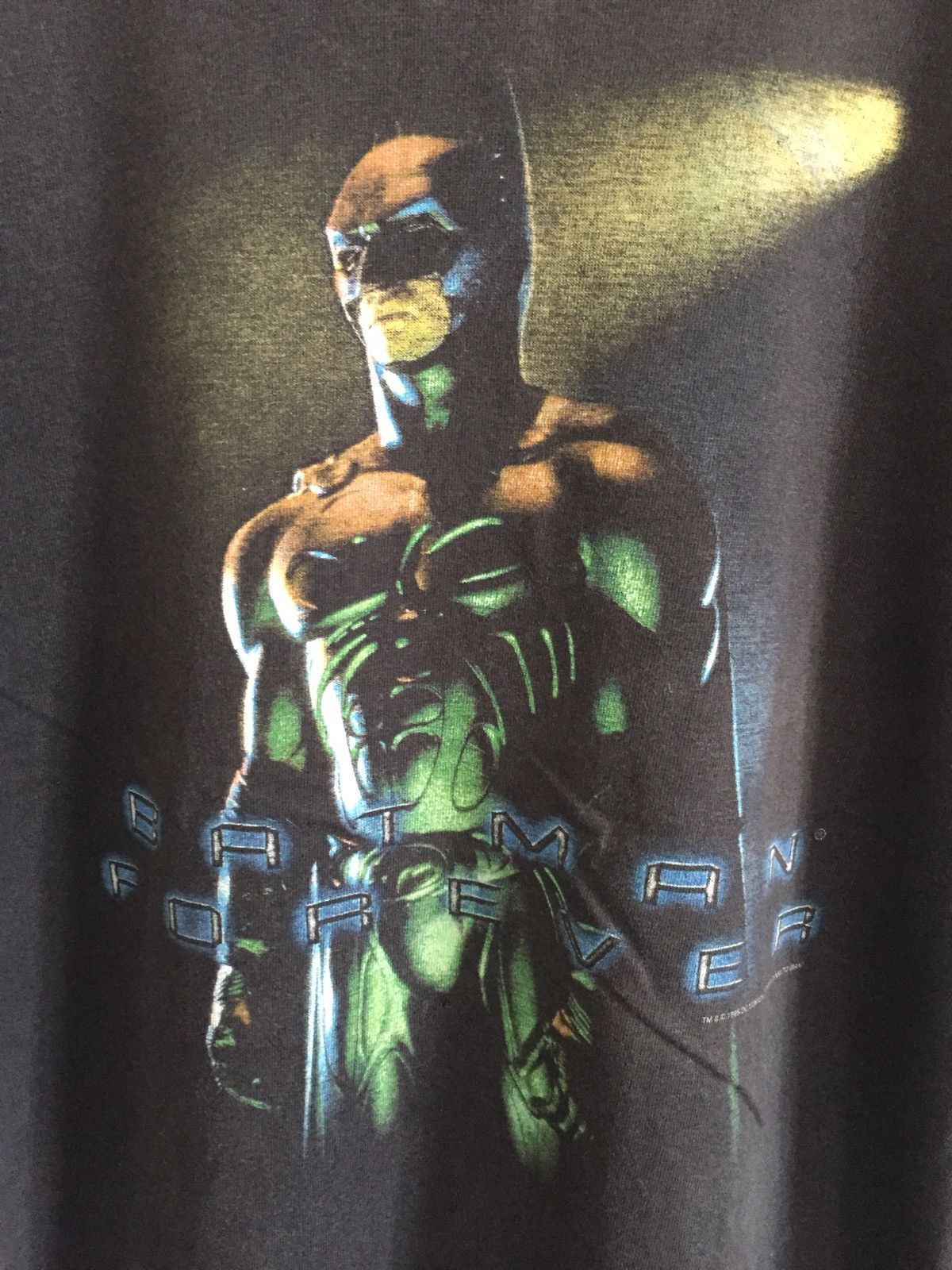 DC Comics DOPE🔥Vintage 1995 Batman Forever Superhero Shirt Size US S / EU 44-46 / 1 - 3 Thumbnail