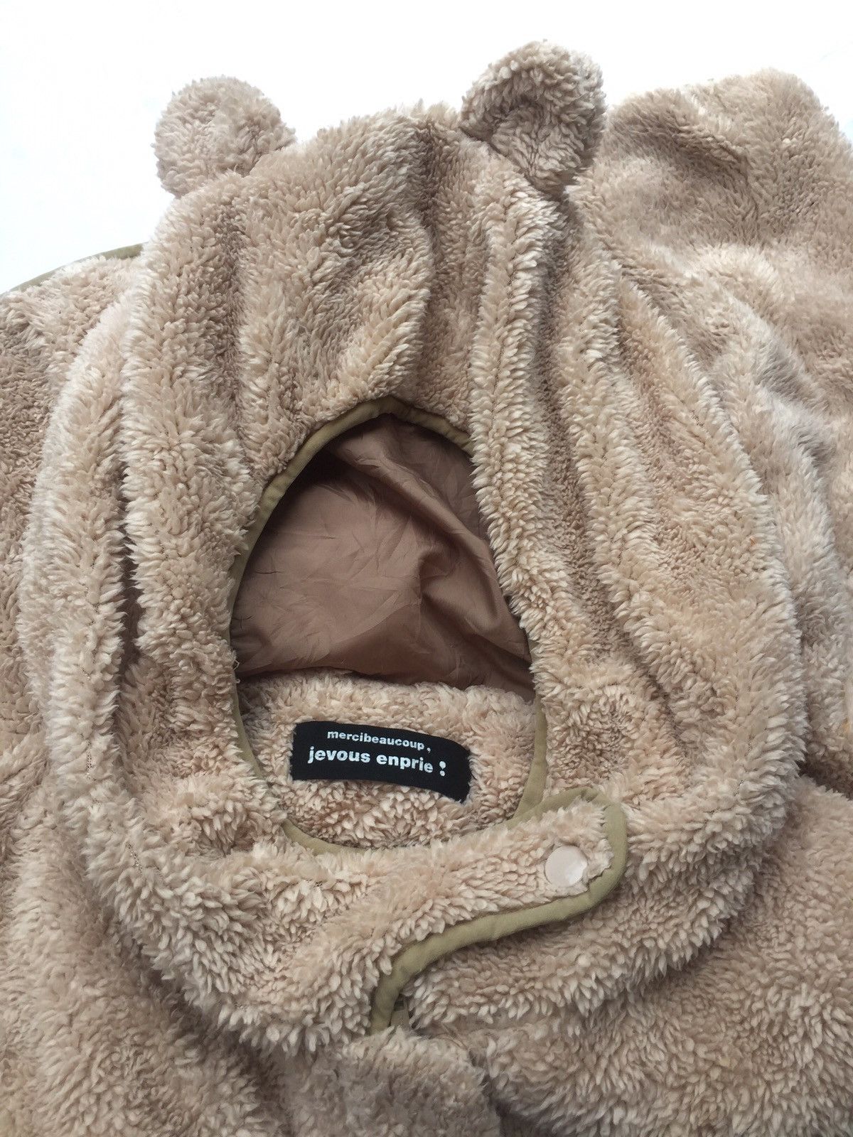Issey Miyake ISSEY MIYAKE Mercibeaucoup Horn Hooded Faux Fur Jacket Size M / US 6-8 / IT 42-44 - 8 Thumbnail