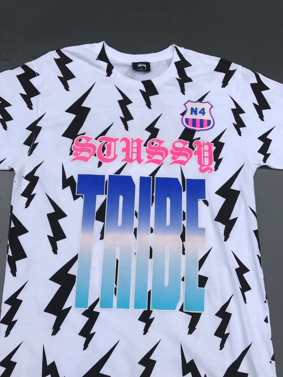 Stussy Stussy Overprinted Flash No 8 Streetwear Hip Hop Tee Size US M / EU 48-50 / 2 - 3 Thumbnail