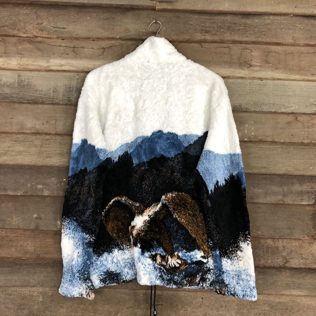 Vintage DL Renegade usa eagle fleece sweater winter White #2931 Size US XL / EU 56 / 4 - 12 Thumbnail