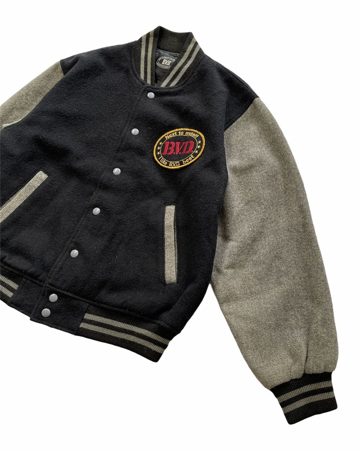 Vintage VINTAGE BVD WOOL VARSITY JACKET Size US M / EU 48-50 / 2 - 2 Thumbnail