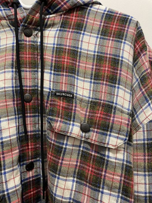 balenciaga flannel jacket