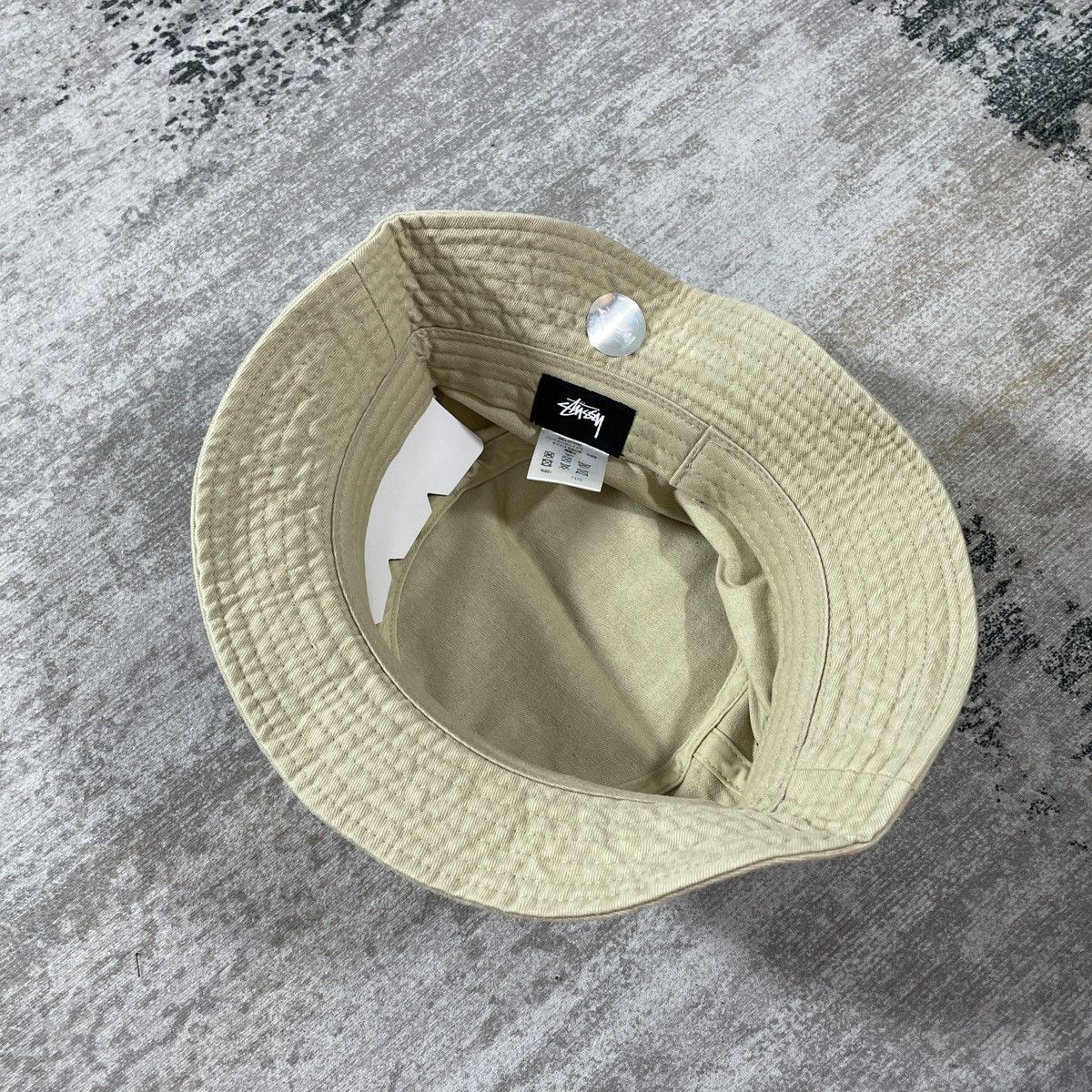 Stussy WASHED STUSSY BASIC BUCKET HAT // L XL Size ONE SIZE - 5 Thumbnail