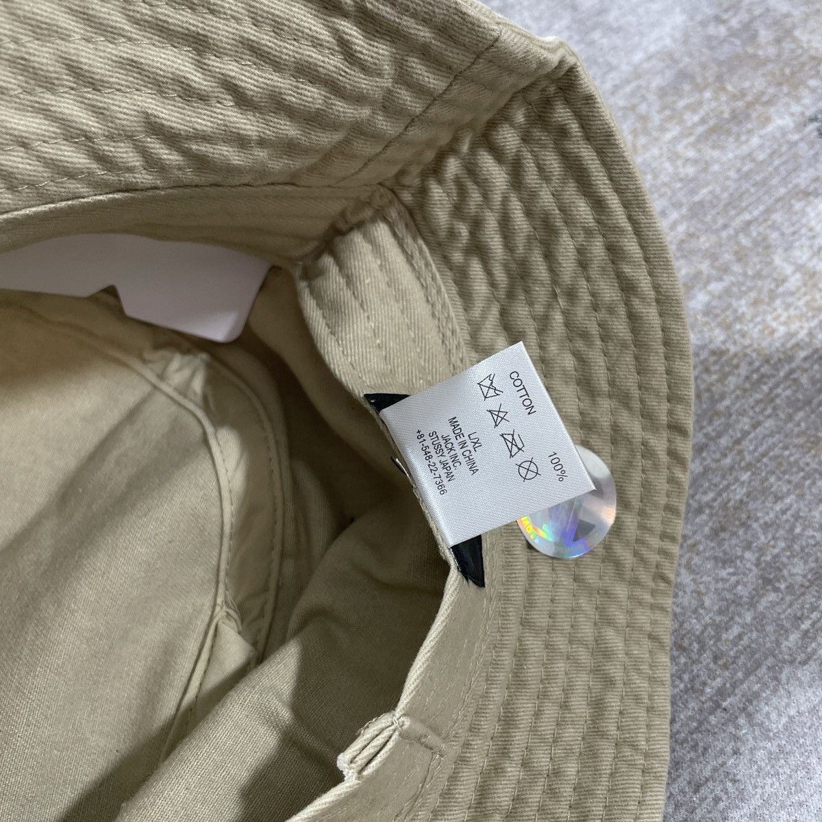 Stussy WASHED STUSSY BASIC BUCKET HAT // L XL Size ONE SIZE - 7 Thumbnail