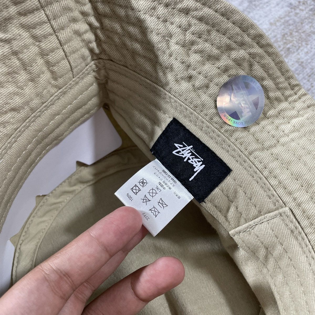 Stussy WASHED STUSSY BASIC BUCKET HAT // L XL Size ONE SIZE - 6 Thumbnail