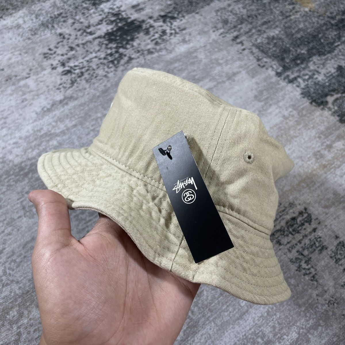Stussy WASHED STUSSY BASIC BUCKET HAT // L XL Size ONE SIZE - 3 Thumbnail