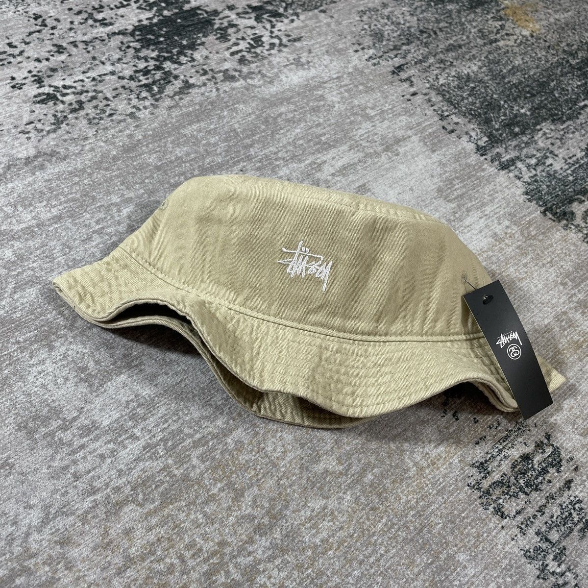 Stussy WASHED STUSSY BASIC BUCKET HAT // L XL Size ONE SIZE - 2 Thumbnail