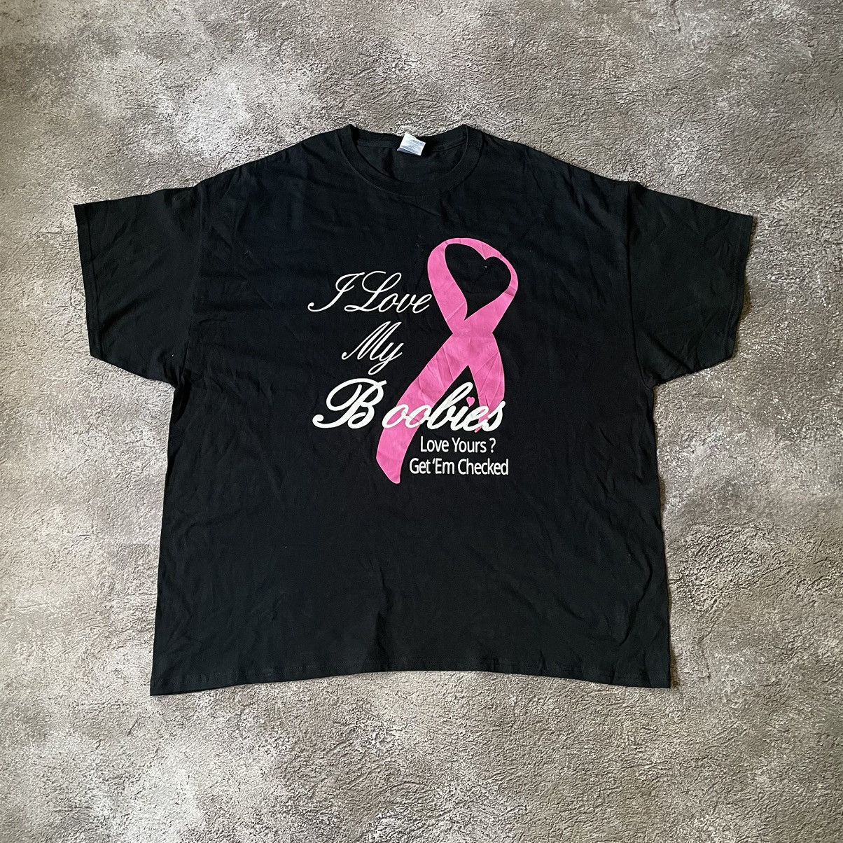 Vintage Vintage Y2K Graphic Tee Pink Ribbon Breast Cancer Awareness Size US XXL / EU 58 / 5 - 3 Thumbnail