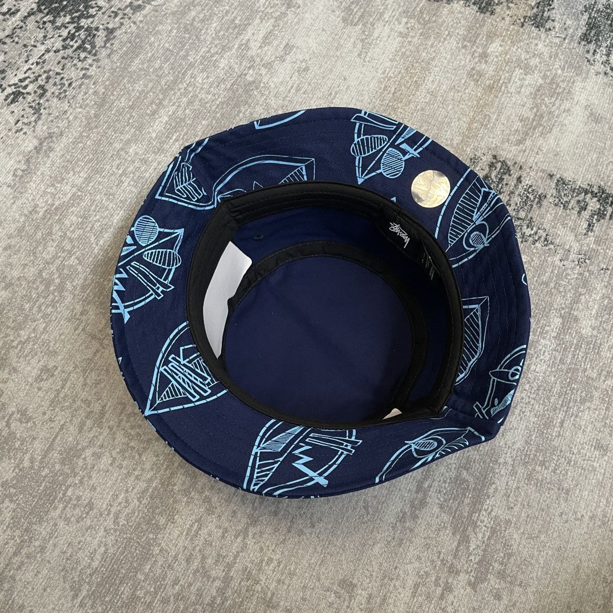 Vintage STUSSY ZULU BUCKET HAT // BLUE Size ONE SIZE - 6 Thumbnail