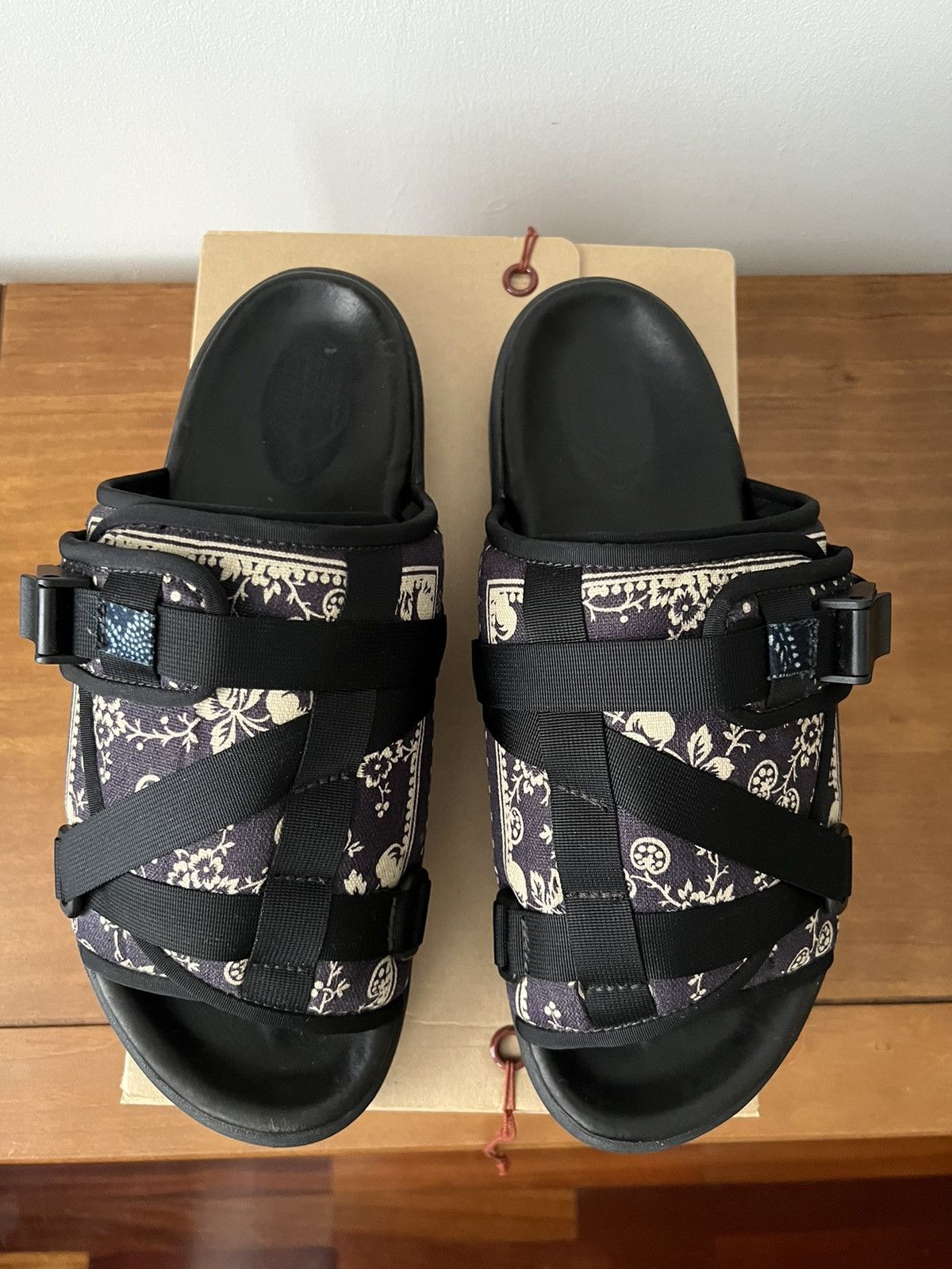 Pre-owned Visvim Christo Sandals. Retail Price $960. Size Xl/45 Us In Black