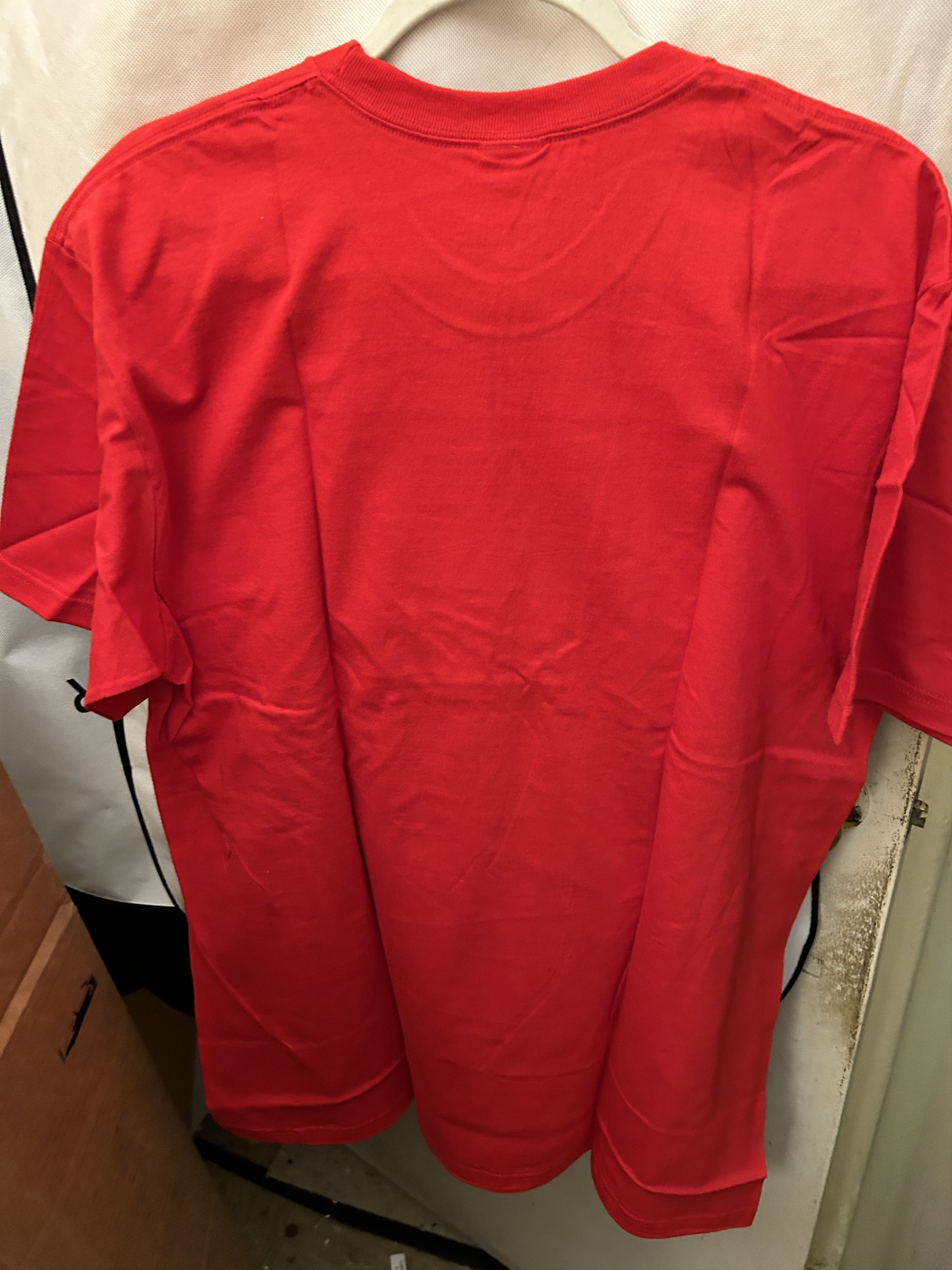 Supreme Supreme Swarovski Box Logo Tee Men's Red SS19 Size US L / EU 52-54 / 3 - 5 Thumbnail