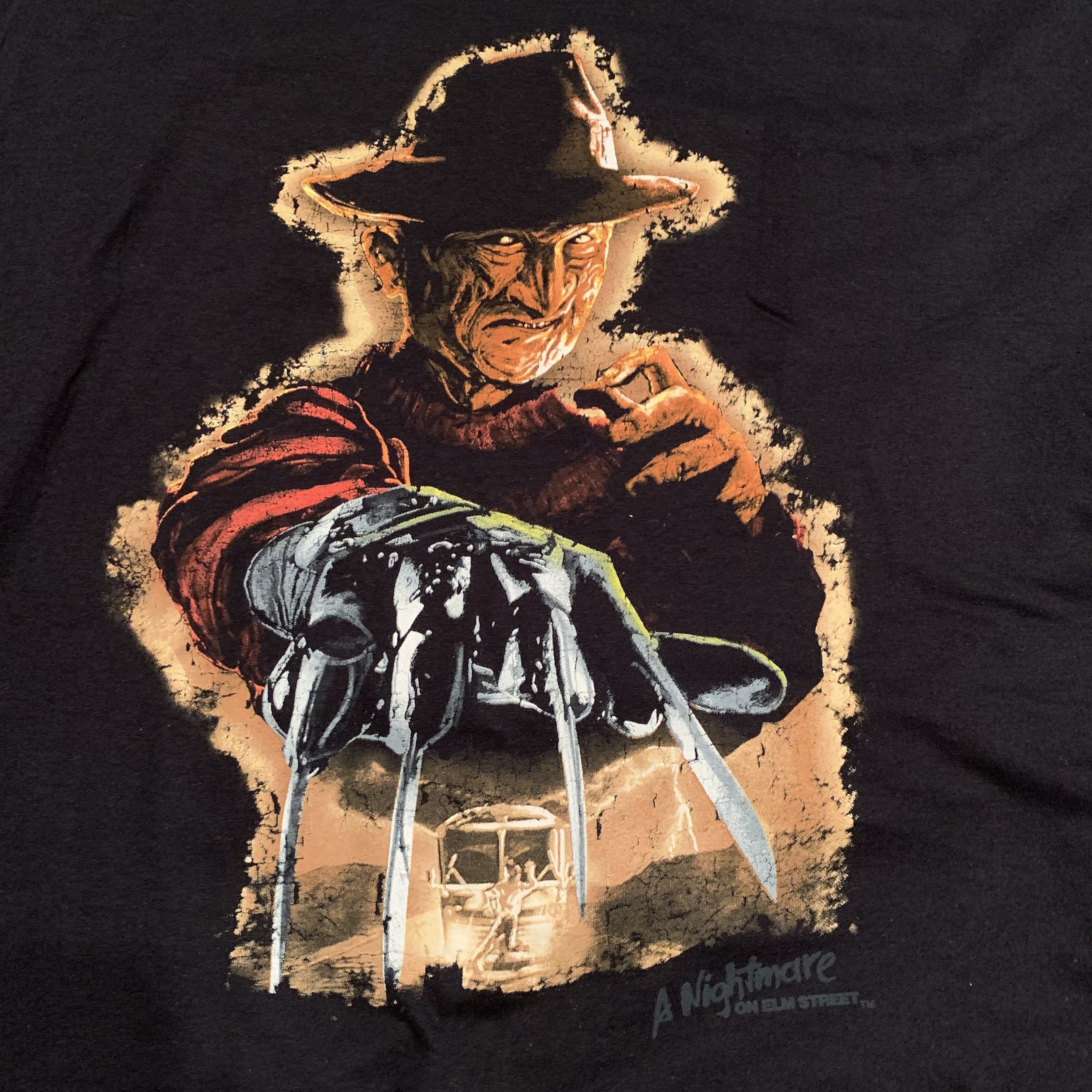 Vintage Deadstock Freddy Krueger Razor Nightmare Tee Size US L / EU 52-54 / 3 - 2 Thumbnail