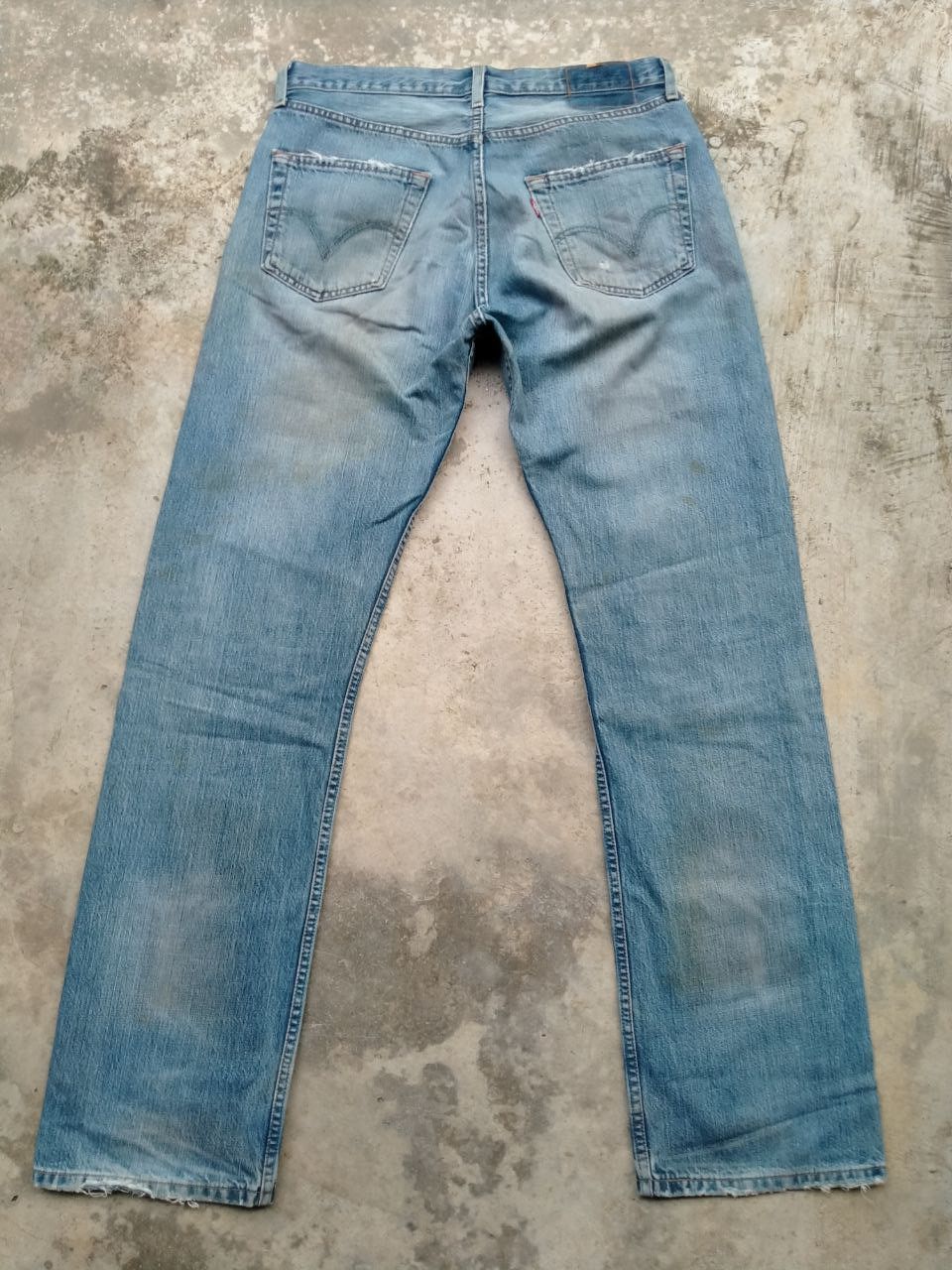 Levi's Rare!! Vintage Levi's 501 Distressed Rip Patchwork Jeans Size US 32 / EU 48 - 13 Thumbnail