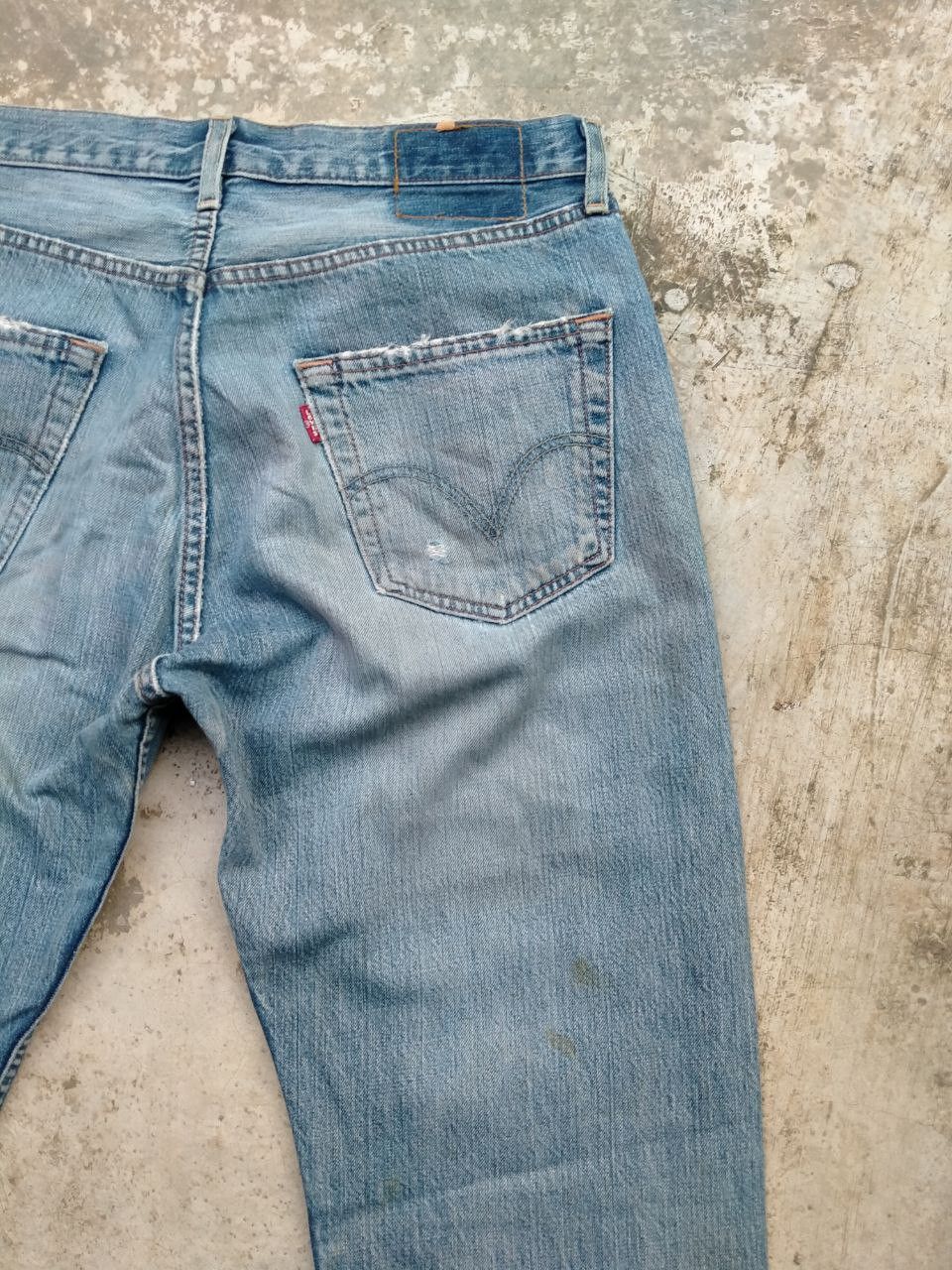 Levi's Rare!! Vintage Levi's 501 Distressed Rip Patchwork Jeans Size US 32 / EU 48 - 17 Thumbnail