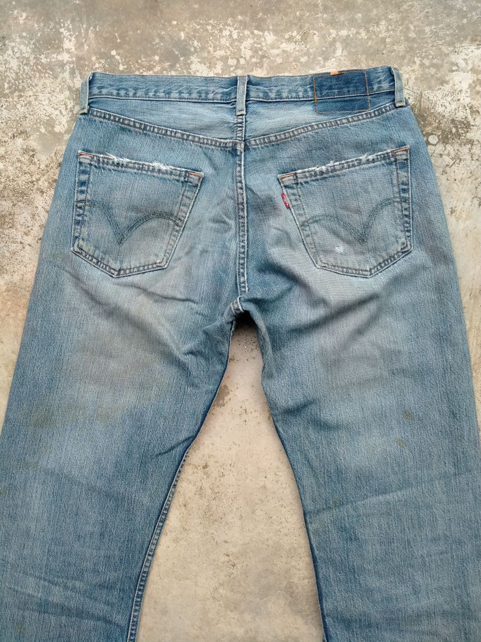 Levi's Rare!! Vintage Levi's 501 Distressed Rip Patchwork Jeans Size US 32 / EU 48 - 14 Thumbnail