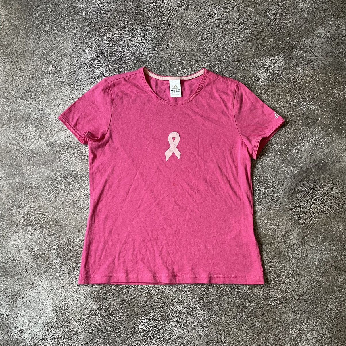Vintage Y2K Pink Ribbon Graphic Tee Streetwear Awareness Worn In M Size US M / EU 48-50 / 2 - 3 Thumbnail