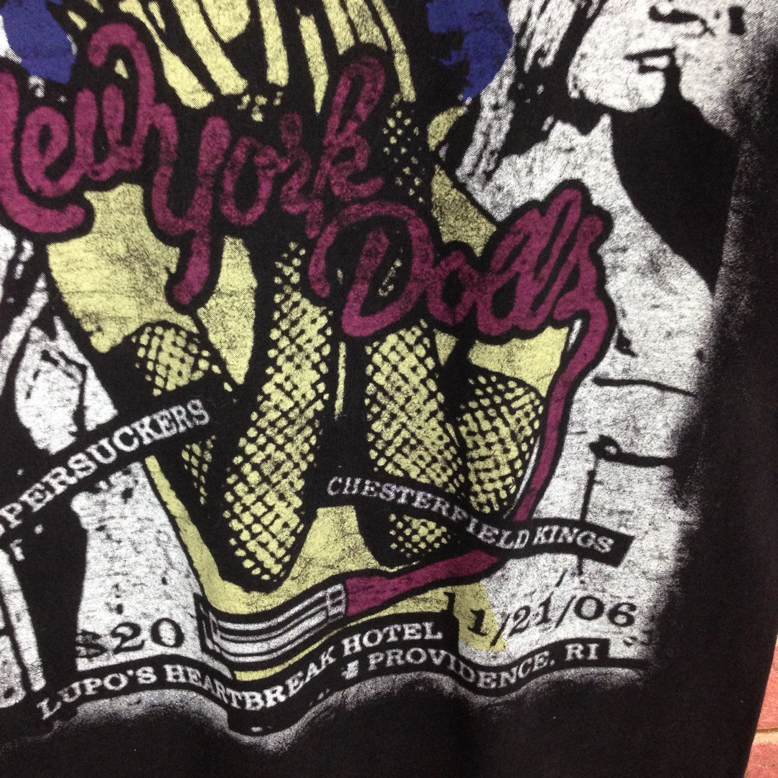 Band Tees Vintage New York Dolls Band Promo Music Tour T-shirt Size US L / EU 52-54 / 3 - 5 Thumbnail