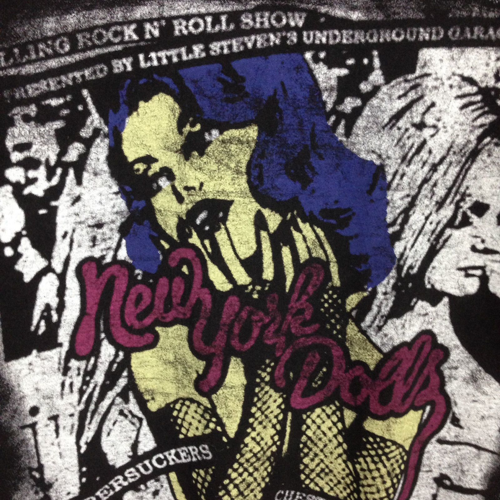 Band Tees Vintage New York Dolls Band Promo Music Tour T-shirt Size US L / EU 52-54 / 3 - 4 Thumbnail