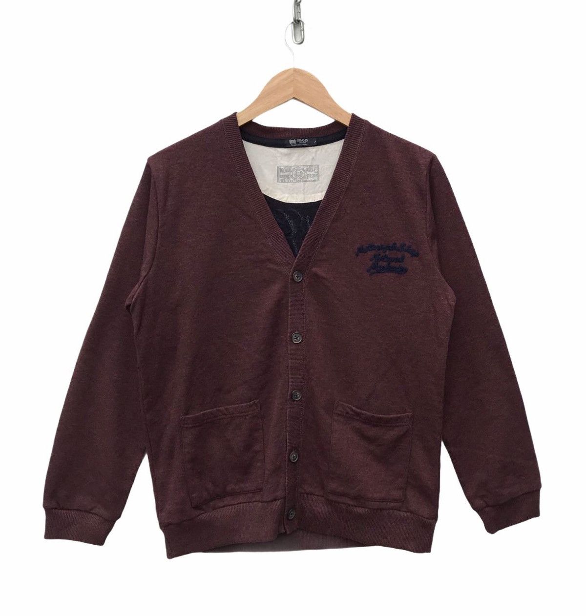 Beams Plus Beams Japan Cardigan Beams Streetwear Sweater Size US S / EU 44-46 / 1 - 1 Thumbnail