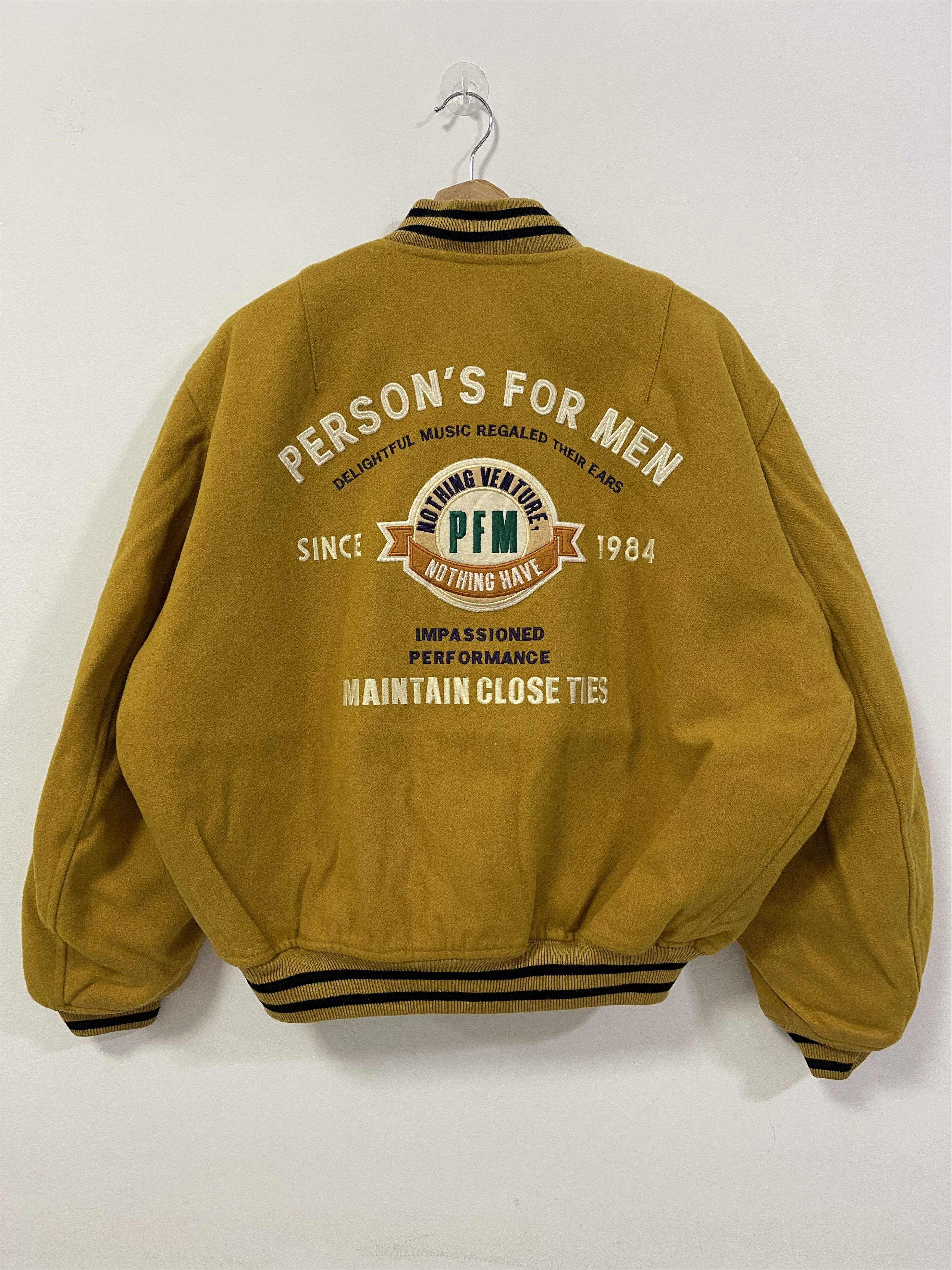 PERSON'S Vintage Person’s For Men Wool Letterman Bomber Jacket Size US XL / EU 56 / 4 - 2 Thumbnail