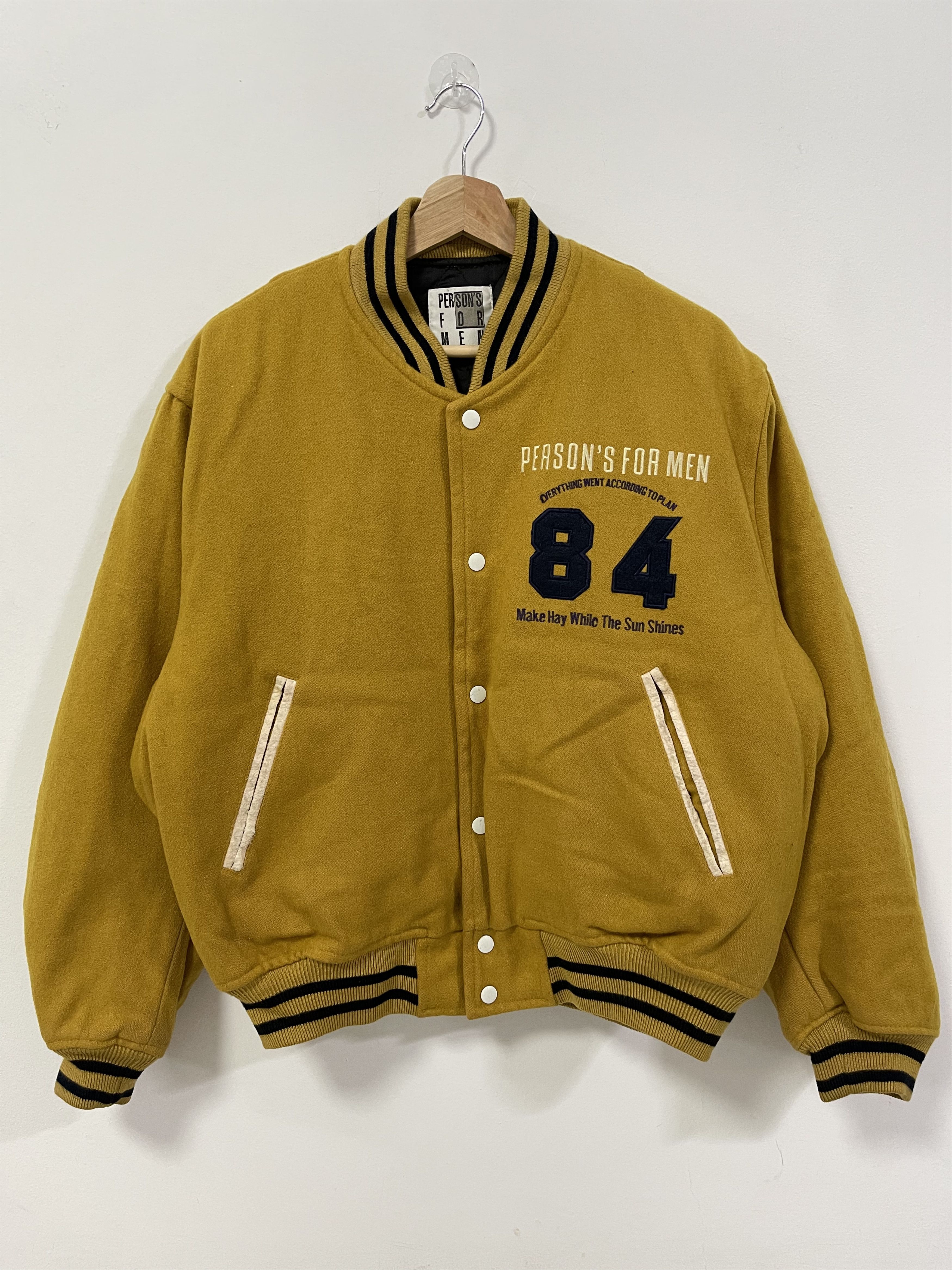 PERSON'S Vintage Person’s For Men Wool Letterman Bomber Jacket Size US XL / EU 56 / 4 - 6 Thumbnail