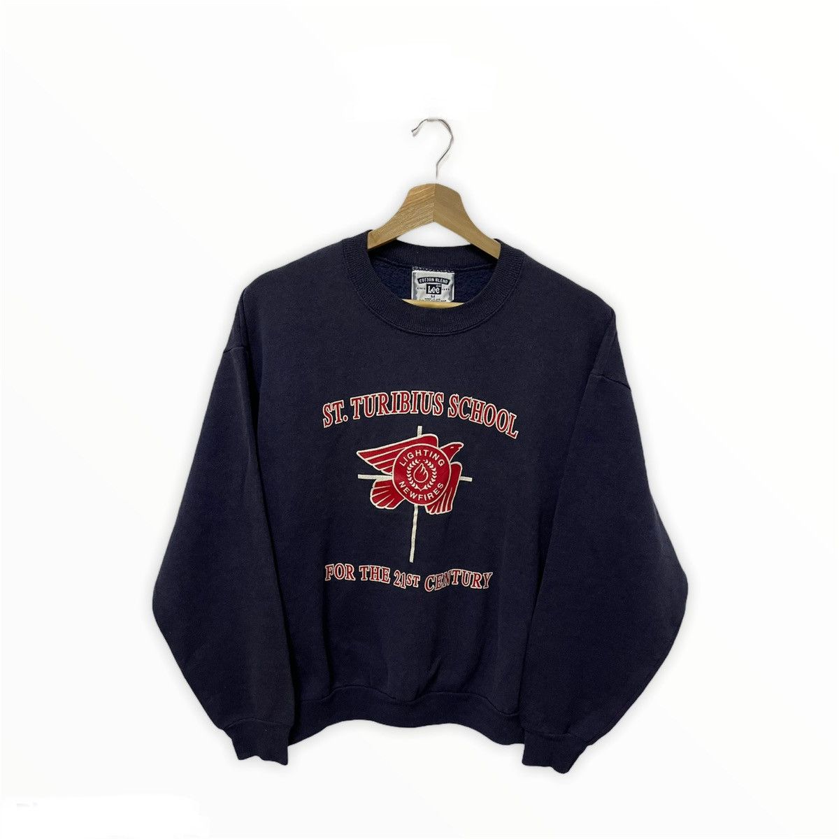 Japanese Brand × Vintage Vintage Lee St.Turibius School University Sweatshirt Size US M / EU 48-50 / 2 - 1 Thumbnail