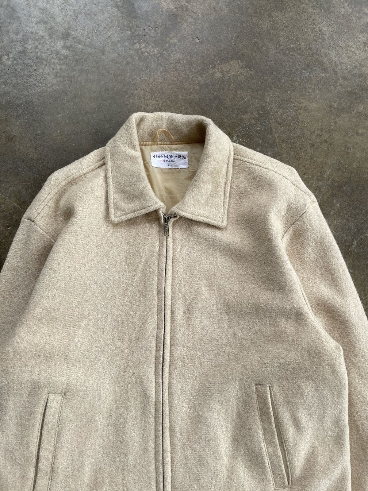 Japanese Brand × Vintage FREE MORE WHITE LINE BOMBER JACKET Size US L / EU 52-54 / 3 - 2 Thumbnail