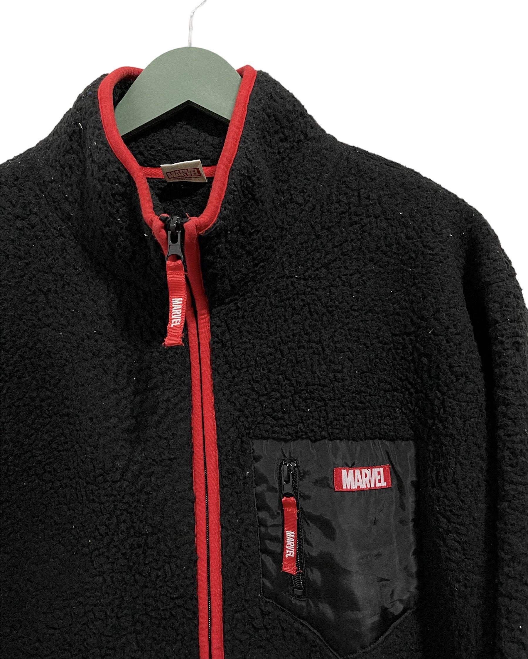 Japanese Brand Vintage Marvel Fleece Zip Up Sweatshirt Size US M / EU 48-50 / 2 - 2 Thumbnail