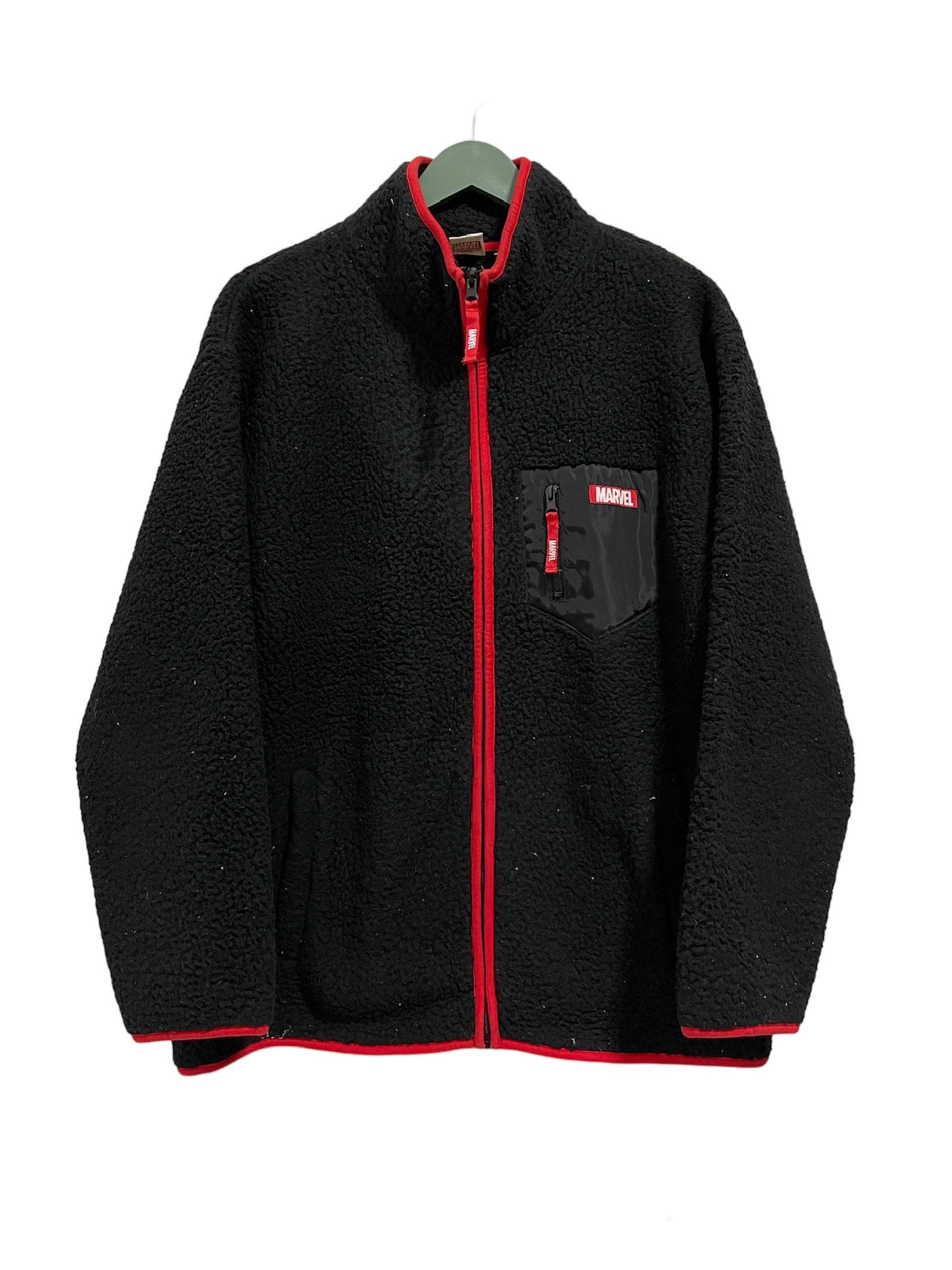 Japanese Brand Vintage Marvel Fleece Zip Up Sweatshirt Size US M / EU 48-50 / 2 - 1 Thumbnail