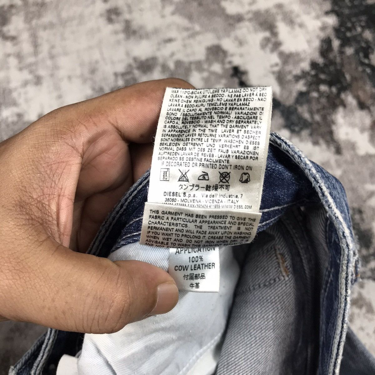 Diesel Vintage Diesel Viker Distressed Light Wash Denim Jeans Size US 34 / EU 50 - 15 Thumbnail
