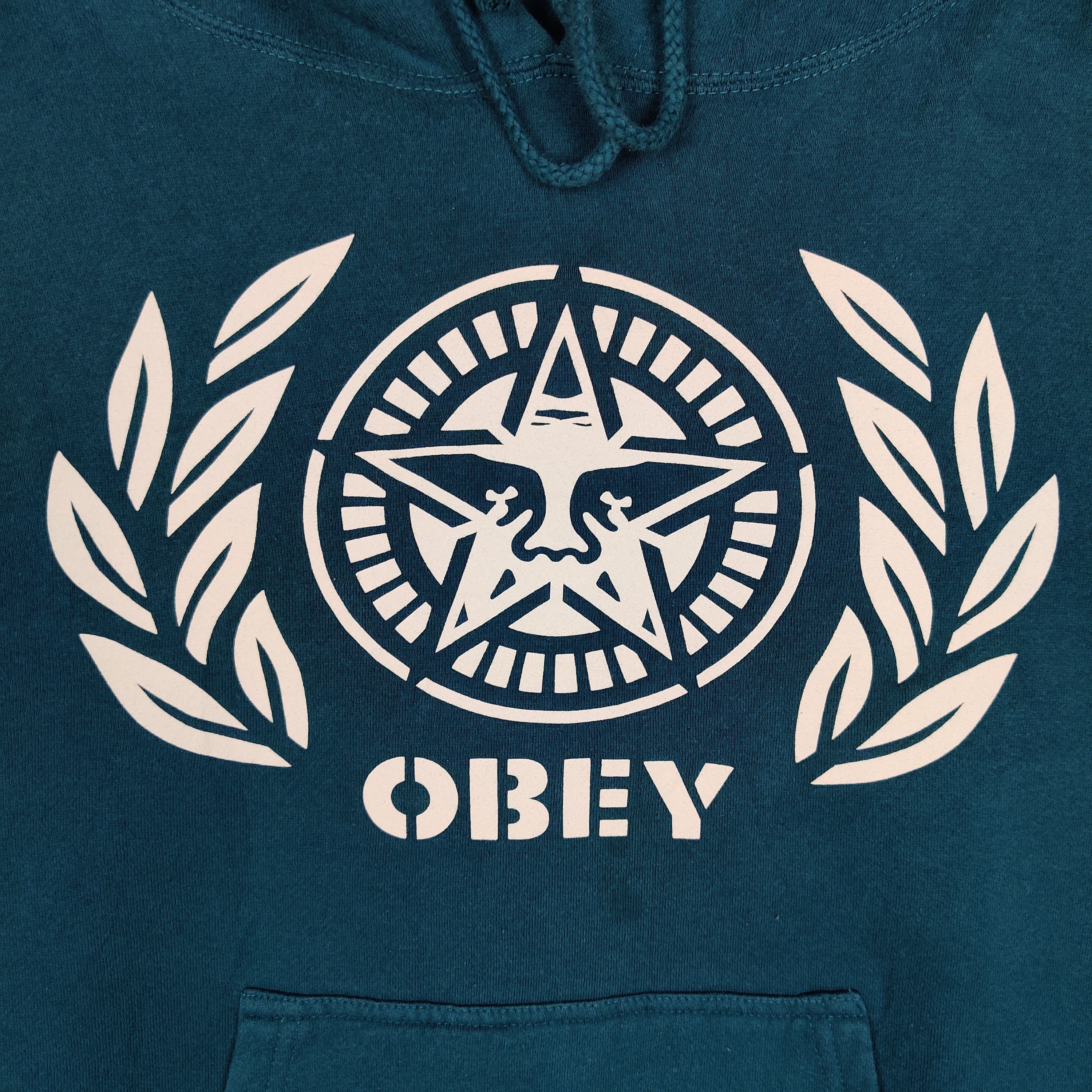 Obey Obey Hoodie Big Logo Pullover Jumper Size US M / EU 48-50 / 2 - 2 Thumbnail