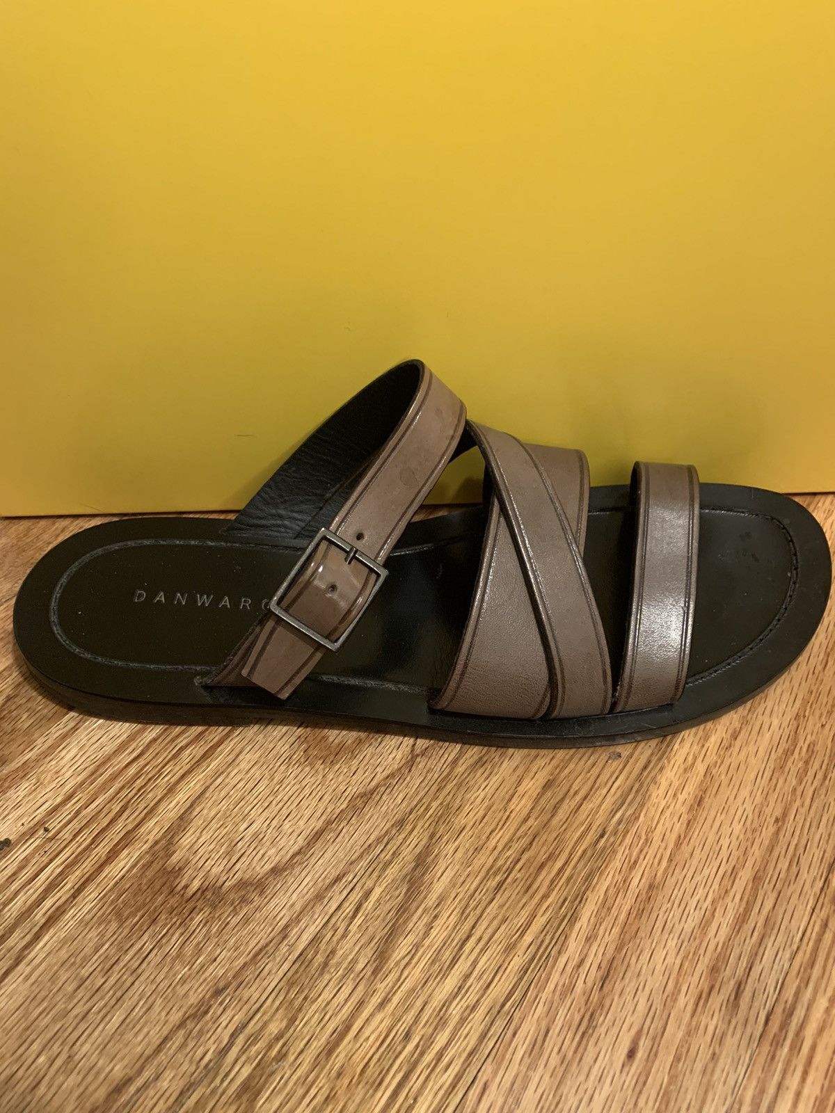 DANWARD Leather slides, EU43, made in Italy Size US 10 / EU 43 - 3 Thumbnail