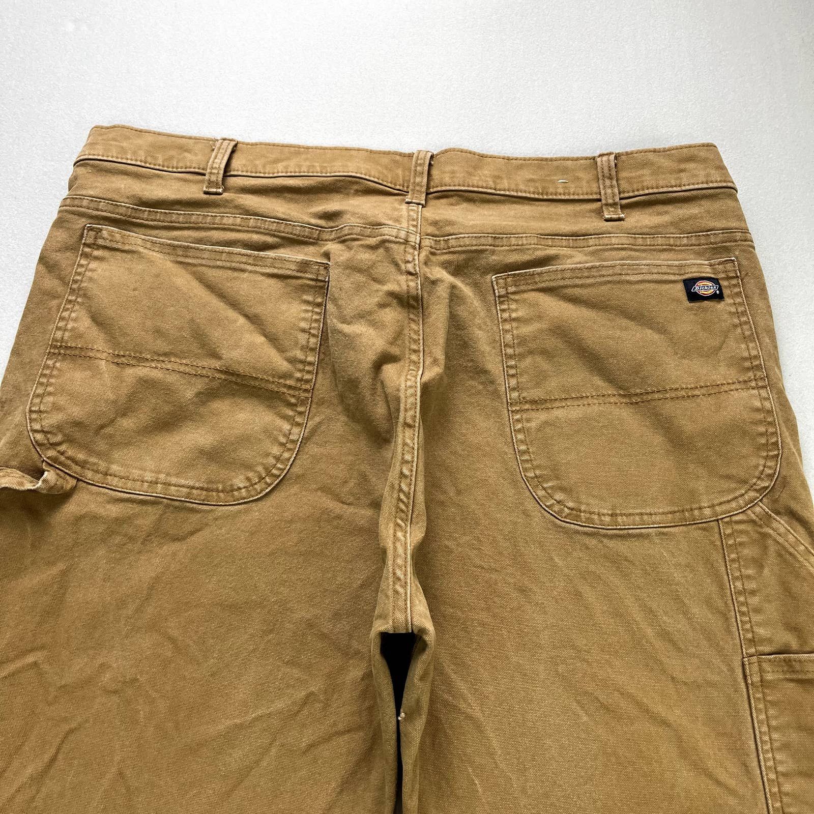 Dickies Dickies Carpenter Pants Mens 40x30 Tan Canvas Utility Work Size US 40 / EU 56 - 2 Thumbnail