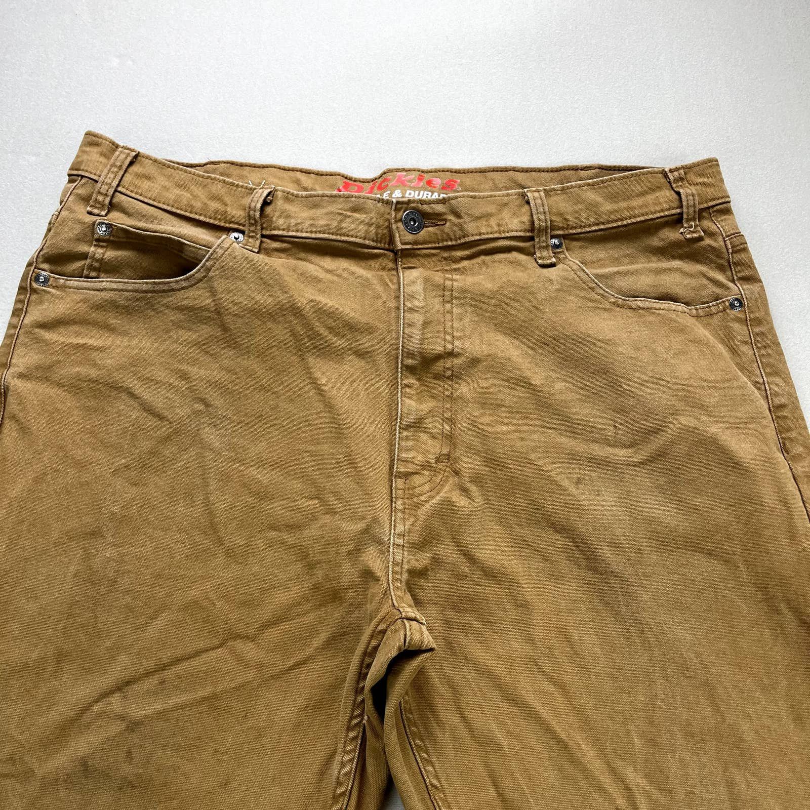 Dickies Dickies Carpenter Pants Mens 40x30 Tan Canvas Utility Work Size US 40 / EU 56 - 5 Thumbnail