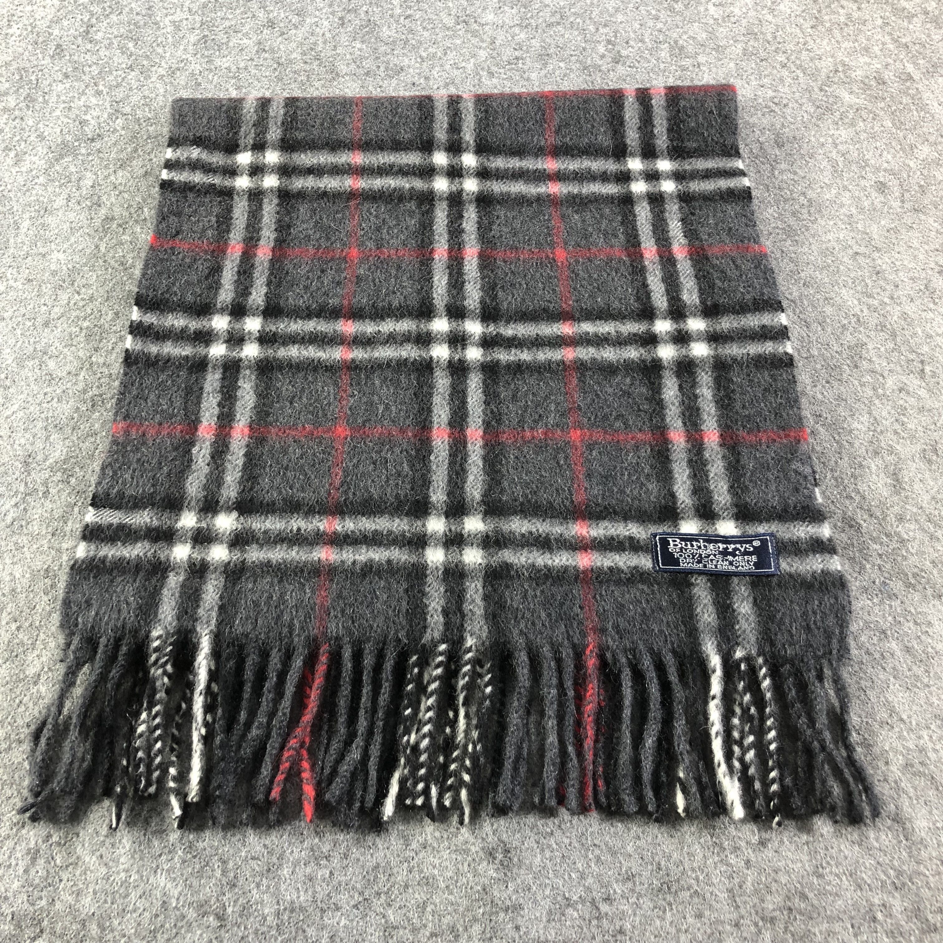 Burberry Burberrys Nova Check Cashmere Scarf Muffler V1633 Size ONE SIZE - 3 Thumbnail