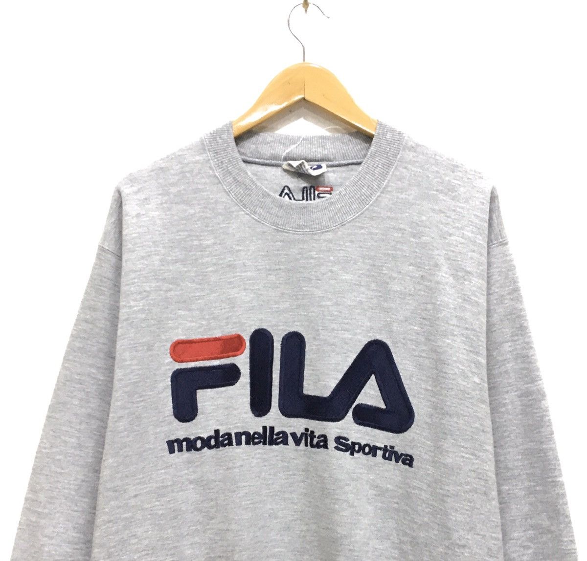 Fila Vintage 90s FILA Sweatshirt Embroidered Big Logo Size US L / EU 52-54 / 3 - 4 Thumbnail