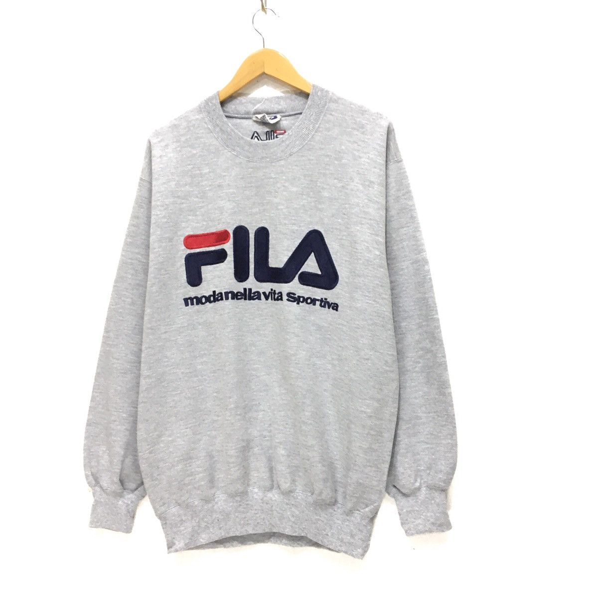 Fila Vintage 90s FILA Sweatshirt Embroidered Big Logo Size US L / EU 52-54 / 3 - 3 Thumbnail