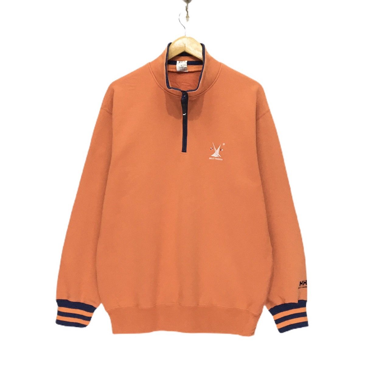 Helly Hansen Vintage 90s Helly Hansen Half Zip Sweatshirt Size US L / EU 52-54 / 3 - 1 Thumbnail