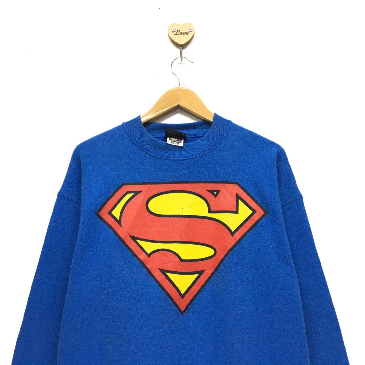 DC Comics Vintage 90s Superman CrewNeck LongSleeve Sweashirt Size US S / EU 44-46 / 1 - 3 Thumbnail