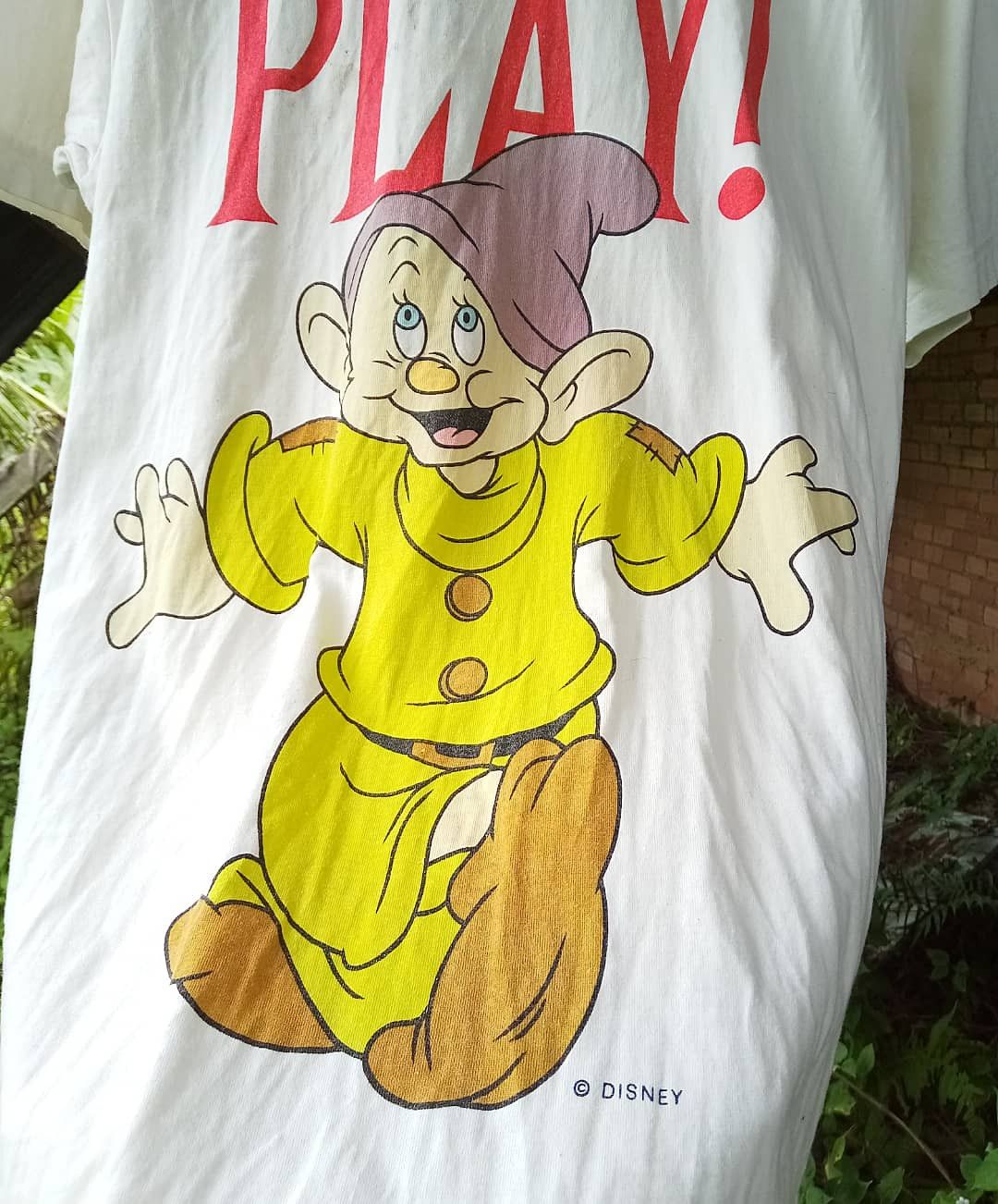 Disney Vintage 90s Snow White and Seven Dwarfs Disney Movie Size US L / EU 52-54 / 3 - 2 Thumbnail